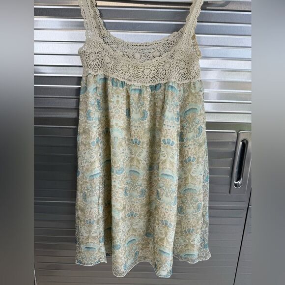 Maeve by Anthropologie Silk Crochet Floral Tunic Blouse XS - Picture 4 of 7